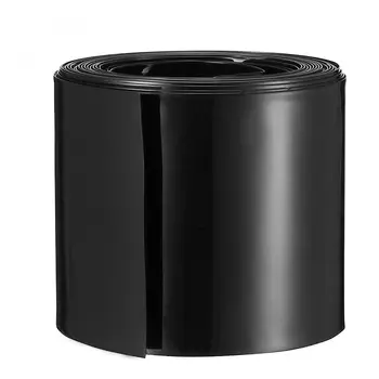 Keszoox Bateria de Calor Shrink Wrap, 5m de Comprimento 56mm Televisão Largura de PVC Tubulação do Psiquiatra do Calor da AAA Bateria, Preto