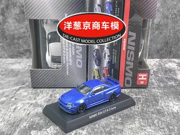 kyoshu NISMO R34 GT-R Z-Tune GTR 1/64 de Metal Die-cast Modelo de Coleta de Carro de Brinquedo