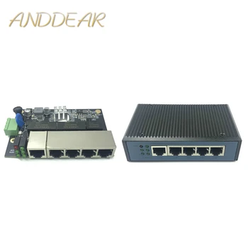 Ethernet Industrial Módulo Switch De 5 Portas Unmanaged10/100/1000mbps PCBA da placa do OEM de detecção Automática, o Portas de PCBA da placa do OEM da placa-Mãe