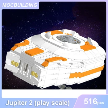Júpiter 2 Play do Modelo à Escala do MOC Blocos de Construção DIY Reunir Tijolos Espaço de Série Educacional Criativo Brinquedos para as Crianças Presentes 516PCS