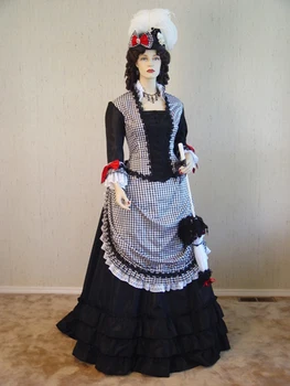 Vitoriano Bola Vestido de 1860 Edwardian Guerra Civil Traje Histórico Agitação Vestido de Passeio Southern Belle Bola Vestido para as Mulheres