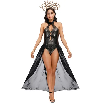 Sexy Antigo Egito Cleópatra Rainha Cosplay Traje de Halloween Romana Antiga princesa Medieval do Vestido de Fantasia Cosplay