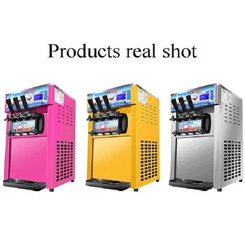 Comercial de sorvete de Máquina de ambiente de Trabalho Suave Gelado MakersMachine Aço Inox 1200W