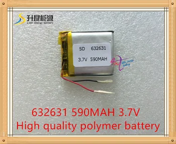 1PCS bateria do tablet 632631 bateria de lítio do polímero 590Mah nova energia, em vez de 602,530