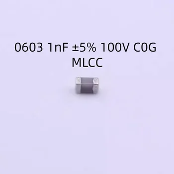 4000PCS/MONTE CGA3EAC0G2A102JT000N Capacitor 0603 1nF intervalo de ±5% 100V C0G MLCC