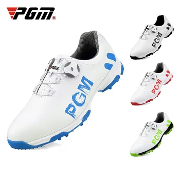 PGM Sapatos de Golfe Homens Respirável Impermeável Sapatos de Golfe Masculino Rotação Cadarços de Esportes de Tênis