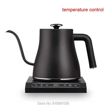 0.8 L Gooseneck longo bico de bule chaleira controle de temperatura de Aço Inoxidável de café eléctrica pote Com isolamento