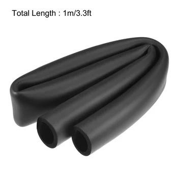 1Meter NBR Esponja Tubo de Espuma de Borracha do Tubo de Esponja Manga de Fitness Equipamentos Mecânicos Guiador Luva Protetora do Tubo de Isolamento