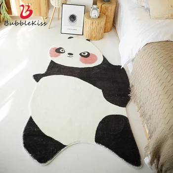 Bolha Beijo Irregular Em Forma De Panda Tapete Quarto, Sala, Tapete Decoração De Casa De Tapetes De Lã De Cordeiro Macia De Espessura Confortável Tapete De Área