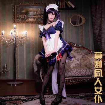 Anime Genshin Impacto Mona Jogo Terno De Limpeza Roupa Sexy Vestido De Festa Uniforme Cosplay Traje De Halloween Mulheres Frete Grátis 2021