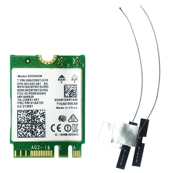 De 2,4 Ghz 5 ghz Dual-Band Placa de Rede M. 2 Wifi Cartão AC8265 Com IPEX4 Geração Flexível Antena Para Jetson Nano