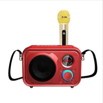 Novo best-seller SD502 microfone sem fio estéreo tudo-em-um da casa da máquina da TV KTV de crianças bar de karaoke karaoke artefato