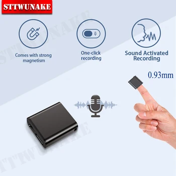 Mini Ativada Por Voz Gravador Pequeno De Gravação Digital De Áudio De Som Aparelho De Escuta Profissional Gravador Micro Flash Player