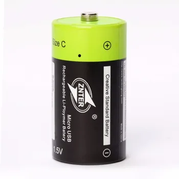 ZNTER 1,5 V 3000mAh bateria recarregável C tamanho Micro USB recarregável de polímero de lítio de equipamentos médicos bateria