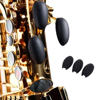 3PCS/Set Vento Instrumento Saxofone Polegar Dedo, Almofadas, Espelhos, Almofadas de Protetor para o Alto Teores de Saxofone Acessório de Dropship