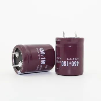 10PCS 450V150uF 25*30mm capacitores Eletrolíticos de 150UF 450V
