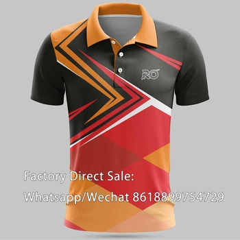 Golfe Desgaste T-Shirt Dos Homens Treinador Para Polo De Beisebol Jersey Manga Corta Pesca Tops De Badminton Respirável Esportes Camisa De Futebol