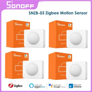 SONOFF SNZB03 Zigbee Sensor de Movimento Prático Dispositivo Inteligente detecção de Movimento Acionar o Alarme Para ZBBridge EWelink App Alexa Inicial do Google