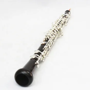 Profissional de alta qualidade oboé instrumento de Ébano corpo banhado a Prata oboé instrumento musical