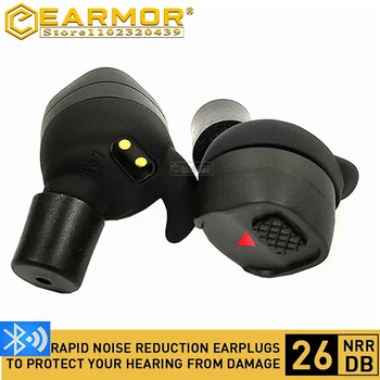 EARMOR Tático Fone de ouvido Bluetooth M20 T Airsoft Tiro Fones de ouvido Eletrônico de Proteção Auditiva Ruído Eletrônico Fones de ouvido