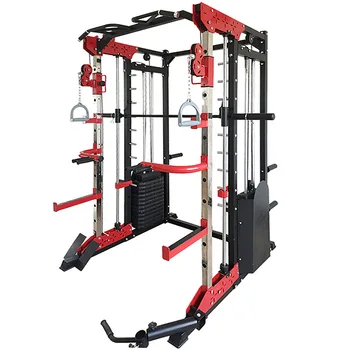agachamento rack multi funcional treinador máquina de smith com o amontoar de peso