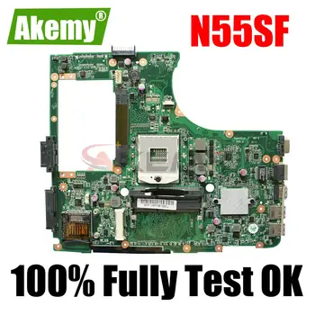 N55SF-Mãe Para ASUS N55S N55SL N55SF Notebook placa-mãe DA0NJ5MB8C0 HM65 PGA 989 DDR3 100% Totalmente Testado OK