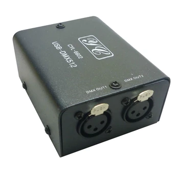 512-Channel USB DMX DMX512 Luz de LED DMX-Fase Módulo de Iluminação Iluminação de Palco Controlador de Mini Decodificador