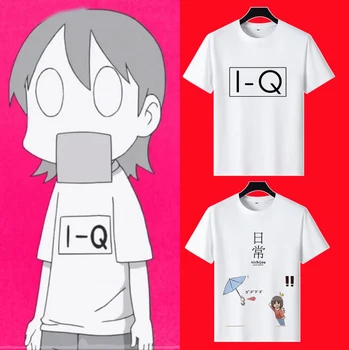 Nichijou Aioi Yuko Minakami Mai T-Shirt Homens Mulheres Anime Naganohara Mio TShirt Cosplay Camiseta Tops
