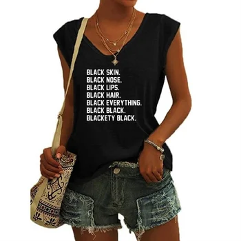 2022 Verão Black Jesus superiores do sexo feminino Casual, Sexy Camisole Tanques de Topo de Pescoço de V Simples Solto sem Mangas T-shirts Novo Colete de Ropa Mujer