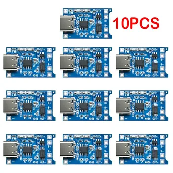 10Pcs 5V TIPO-C Micro USB 18650 TP4056 TC4056A BMS de Lítio de Carregamento da Bateria da Placa de Carregamento do Módulo Com Proteção Dupla Função