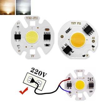 5 Pcs LED COB Chip 220V Chip de Led 3W 5W 7W 10W, 12W, Sem Necessidade de Driver de LED, Lâmpada de Contas para a Luz de Inundação Holofotes Lampada DIY de Iluminação
