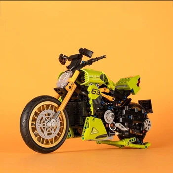 Técnico Lamborghinied Grande Diabo motocicleta modelo de montagem de blocos de construção de brinquedo de presente para os meninos e as crianças 1017pcs