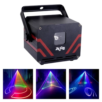 0.5 W-2W RGB Mix Efeito de Feixe de Animar Varredura a Laser Projetor Luzes DMX 10CH 20Kpps DJ Discoteca Festa Show de Natal do Casamento de Iluminação de Palco