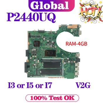 KEFU P2440U placa-mãe Para ASUS PRO P2440 P2440UQ P2440UA P2440UF Laptop placa-Mãe I3 I5 I7 7º/8º Gen 940MX/UMA 4GB/RAM