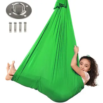 Crianças Elástico Rede Interior E Exterior Balanço Elástico Cama Aérea Treinamento em Yoga Cinto Confortável cama de Rede