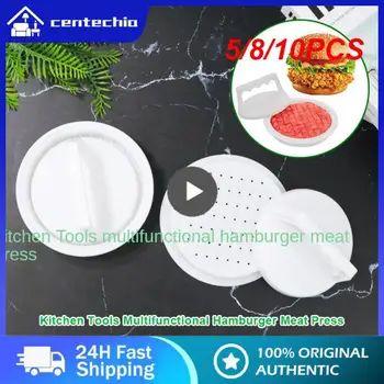 5/8/10PCS Fácil De Usar Manual Pressione Rodada Burger Prima Durável Multifuncional Carne Pressione Fácil De Limpar Aparelho
