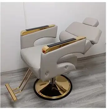 Cabelo cadeira de salão de cabeleireiro especial de líquido vermelho barbearia colocar a cadeira de engomadoria tingimento elevador de cadeira de giro corte do cabelo cadeira