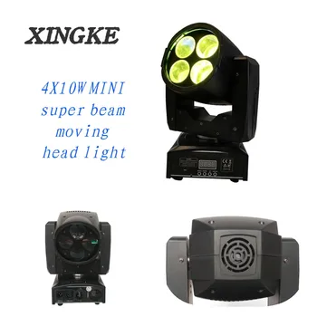 2Pcs/Monte Boate/Discoteca/Bar, Iluminação LED Mini DMX Super Feixe 4x10w de LED RGBW Mover a Cabeça de Luz