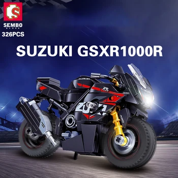 SEMBO 326PCS Moto de Corrida de Superbike Blocos de Construção do Modelo de Veículo, Moto Compatível Tijolos Playsets Brinquedos Presentes