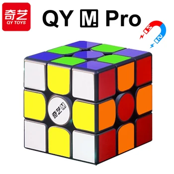 QiYi M Pro Magnético Cubo Mágico 3x3x3 Profissional 3x3 Velocidade de Quebra-cabeça Acessórios de 3×3 Crianças Agitadas QY Brinquedo Original do Cubo Mágico
