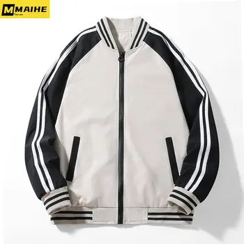 A marca de moda masculina de jaqueta ao ar livre sportswear sobretudo masculino dos homens de casaco Novo jaqueta de beisebol coreano mauricinho jaqueta 5xl