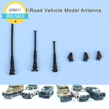 1Set 1:64 Carro Veículo Off-Road Antena DIY Modificada Parte Para Carro Modelo de Veículo Off-Road Veículo de Corrida de Brinquedo