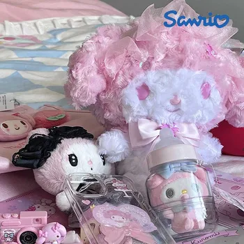 Sanrio Hello Kitty Sakura Pelúcia Boneca Brinquedos Kuromi Minha Melodia Kawaii Anime Menina De Coração Luxuoso Bonito Mochila Pingente