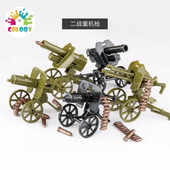 Brinquedo de criança de bloco de construção compatível com mini-figuras MOC militar arma recipiente de camuflagem roupas argamassa de brinquedos lojas de atacado