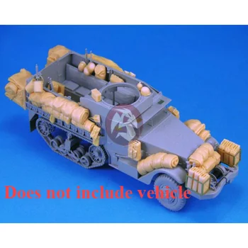 1:35 Resina fundida Veículo Blindado Tanque M3A1 Veículo de Combate de Modificação de Peças Não Inclui A Pintar o Tanque de Modelo