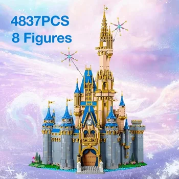 2023 NOVO 43222 Princesa Castelo de Construção Modular de Blocos de Tijolos Educação de Crianças de Natal, Presentes de Aniversário Toy Compatível 71040 16008