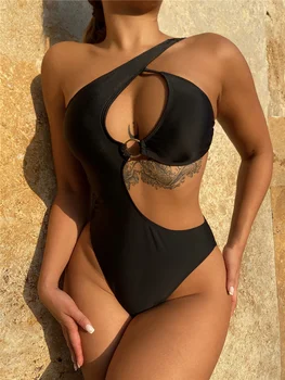 2023 Oco Sexy Swimwear Das Mulheres Skinny, Um Maiô De Peça Maio Biquini Mujer Trikini Badpak Dames Biquíni Maillot Femme Máquina