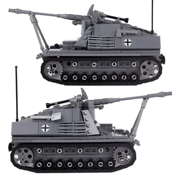 Série militar Tanque Principal de Batalha Blocos de Construção WW2 alemão Sd.Kfz.164 Nashorn Brinquedos Presentes Tanque Soldado Do Exército Da Arma De Tijolos Crianças