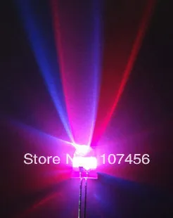 100pcs 8mm 2 pinos rgb flash do DIODO emissor de luz Ultra Brilhante rgb LEDs DIY 8mm de diodo emissor de luz de água clara led
