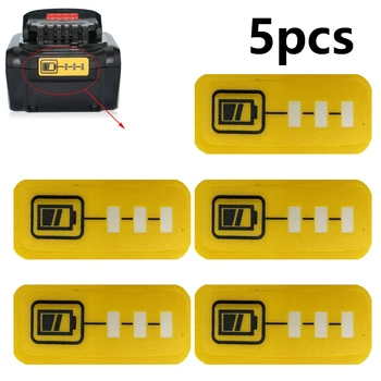 5pcs DCB200 Capacidade da Bateria LED Etiqueta de Chave de Rótulo De Walt 18V 14,4 V Bateria de Lítio DCB140 DCB182 Ferramenta de Poder Acessórios